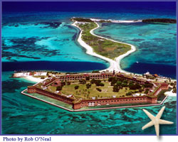 Dry Tortugas National Park - daily boat and seaplane trips plus fishing excursions overnight to Dry Tortugas